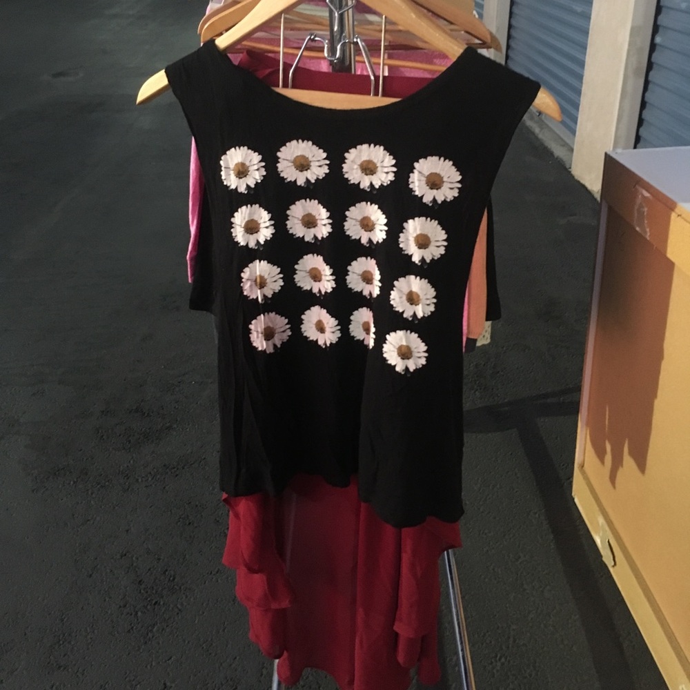 Black Floral Blouse